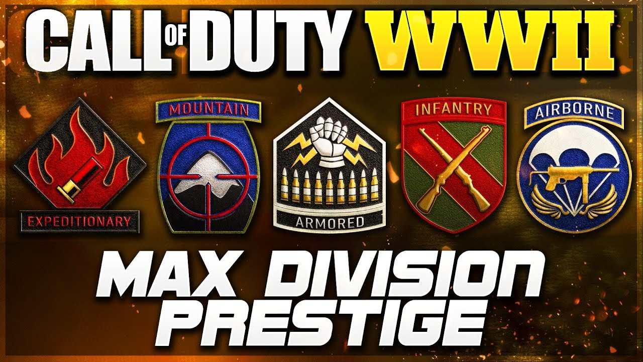 Getting ALL divisions MAX prestige in Call Of Duty WW2! 