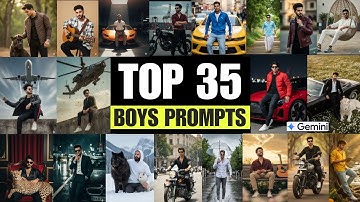 Gemini New Ai Prompt for Boys | Top 35 Boys Prompts | Trending Gemini Ai Photo Editing Prompts