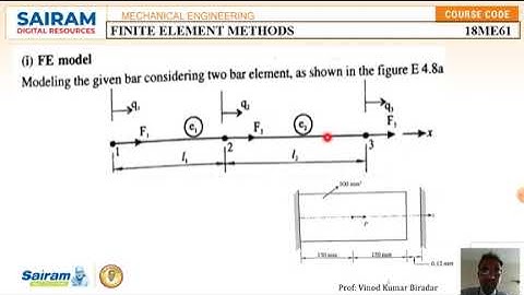Lecture Video 5 18ME61 Module 2 Problem on Distance gap bar using Elimination method Vinod Biradar