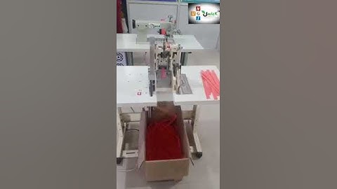 Non woven handle making machine #unick #sewing #loophandle #carrybaghandle