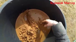 Чистка скважины от песка эрлифтом, исправление неправильного монтажа кессона