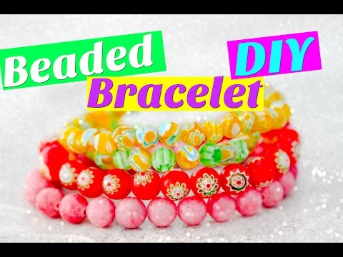 Beaded Bracelet DIY (Fast Fix Friday) Making Beaded Bracelets! Beaded Bracelet Tutorial
