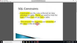 What is Constraint in RDMBS | what is Constraint in DBMS | Constraint in DBMS | Types of Constraint