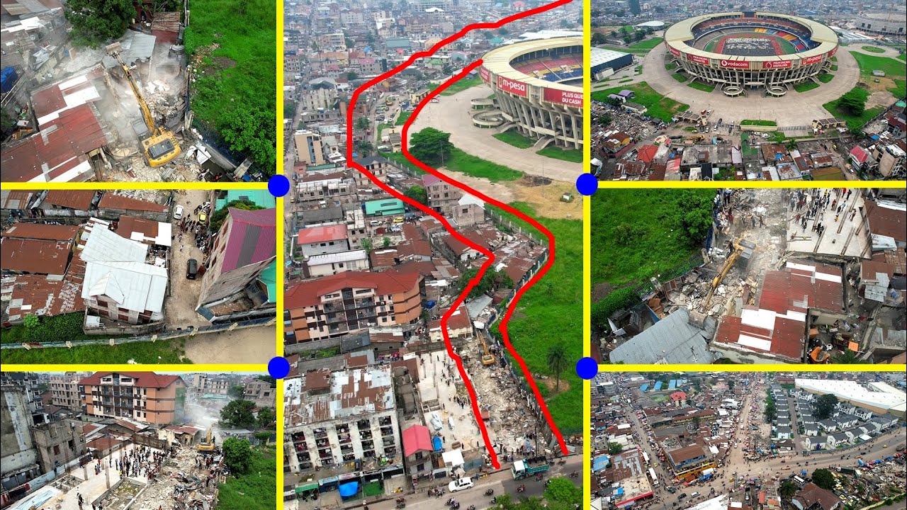 URGENT💥 : Le grand nettoyage autour du Stade des Martyrs a commencé entre av. Huilerie & Kasa-Vubu !