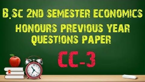 B.Sc 2nd sem economics honours previous year question paper #Calcutta #university #exm #1_2_learn