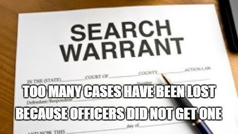 "Police Officer" Tips & Examples of Writing A Search Warrant - Real Search Warrants