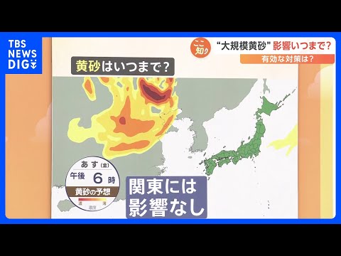 日本各地で観測も、14日に黄砂の影響は解消する見通し 今後の備えは？【解説】｜TBS NEWS DIG