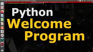 06 - Welcome program
