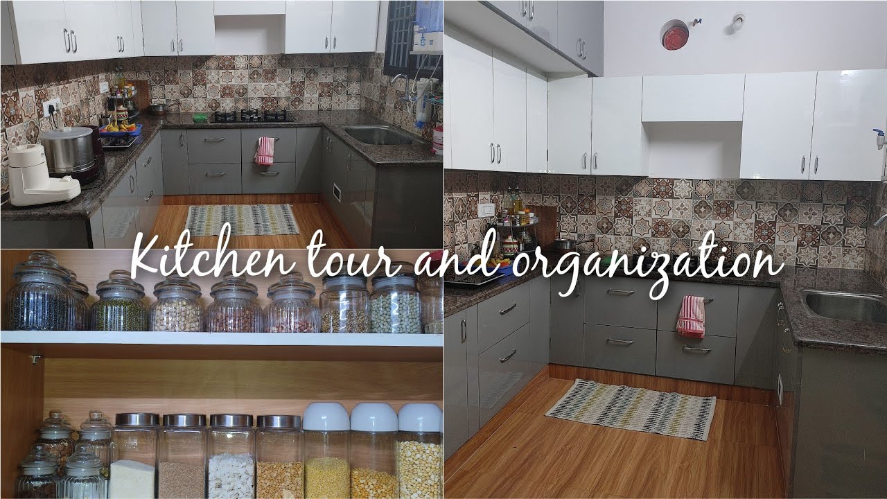 Kitchen Tour and Organization / modular kitchen tour / kitchen tips and ...