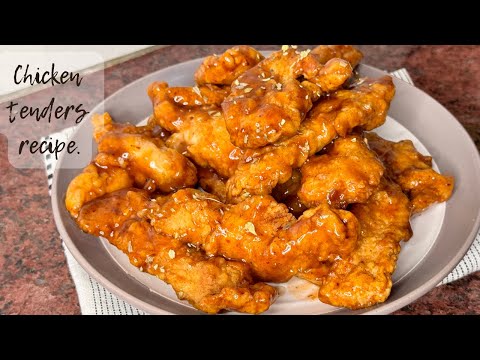 Crispy chicken tenders recipe II Simply hafsa