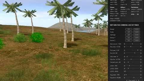 MapBuilder Editor - sky, sun, camera, LOD, fog, shadow settings