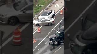 Chopper 7 over crash involving 2 semis on I-55 in south suburbs