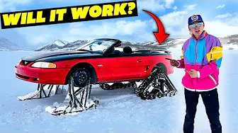 I Put SnowTrax and Ski's on a MUSTANG