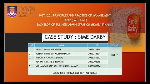 MGT420 group assignment 2 : case study