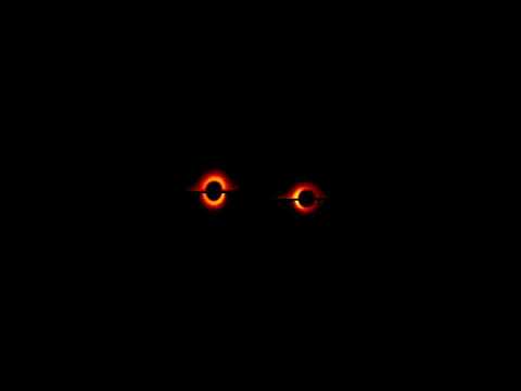 Simulation of Gravitational Lensing in a Supermassive Black Hole Merger