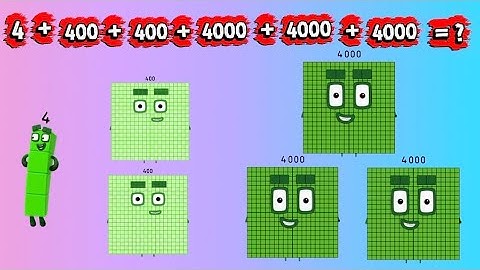 NUMBERBLOCKS SUM OF SIX NUMBERS | LEARN TO COUNT AND ADD NUMBERS | hello george