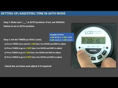 HOW TO SETUP AND USE A LCD TIMER 