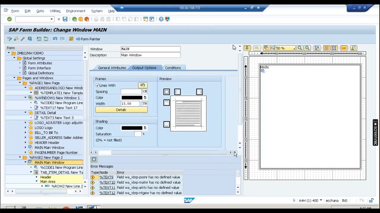Class 86 Smartforms New Page