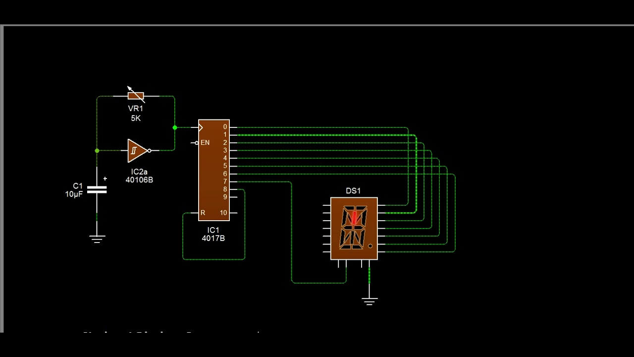 Starburst 7 segment display led using 4017 - YouTube