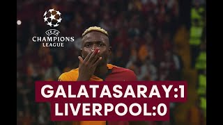 Galatasaray 1-0 Liverpool! 🔥 Maç Sonu Büyük Zafer! #Galatasaray #UCL #Liverpool
