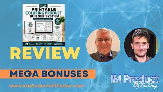 Printable Coloring Product Review + Award-Winning Bonuses To Make It Work FASTER (Worth $997)!