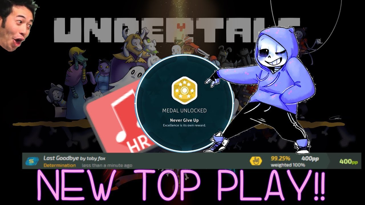 380pp Osu Undertale Toby Fox Last Goodbye Determination Hd 100 Ss By Fu3ya