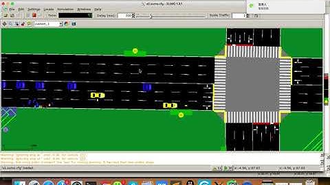 SUMO pedestrian collision simulation