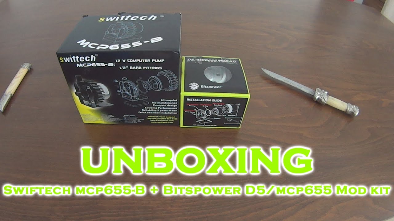 [unboxing] Swiftech mcp655-B + Bitspower D5/mcp655 Mod kit