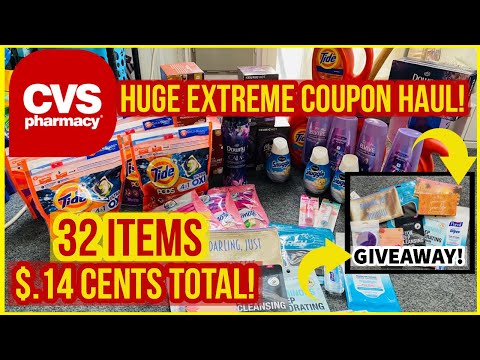 CVS EXTREME COUPON HAUL DEALS STARTING 9/13 |32 ITEMS ONLY .14 CENTS | FREE TIDE, MAKEUP RAZORS 💃🏽