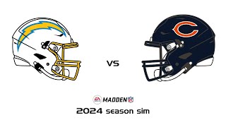 Chargers vs Bears Week 4 Simulation - Madden 25 Rosters