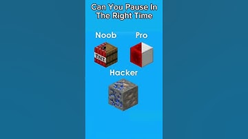 IMPOSSIBLE CHALLENGE 🥶🤢 YOU CAN PAUSE IN THE RIGHT TIME // #impossible #impossiblegames #minecraft