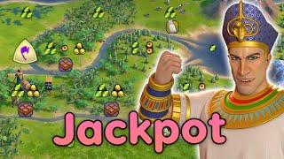Ramses hit the JACKPOT with this start location  Civ 6 Ramses Egypt Leader Pass