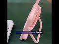 Desk Fan Portable Mini Fan Foldable Table Fan With 5 Gear USB Rechargerable Wall Fan Student Desktop