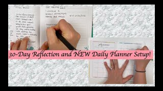 30-Day Reflection and NEW Daily Planner Setup!