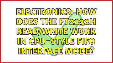 Electronics: How does the ft2232h read/write work in cpu-style FIFO interface mode? (2 Solutions!!)