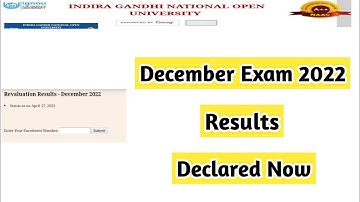Ignou December 2022 Result Declared | Mister Ignou #ignou #result