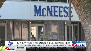 Applications open for McNeese 2026 Fall semester