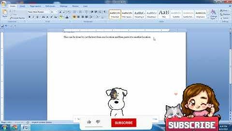 how to move text from one place to another in Ms word #shorts#