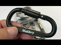 Makhry 6PCS Black Aluminum D-RING Locking Carabiner Clip review