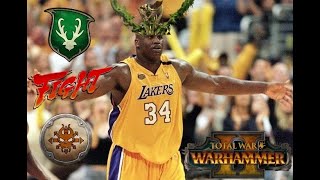 The Big Deasil Has Come To Wreck The Foul Barbarians Wood Elves vs. Norsca.  Total War Warhammer 2