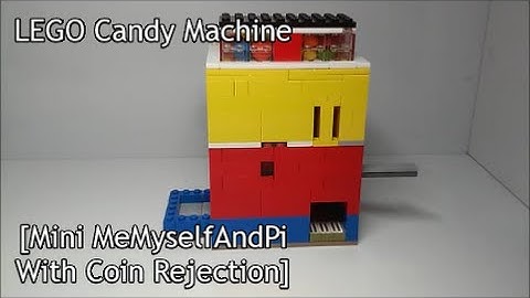 LEGO Candy Machine V1 [Mini MeMyselfAndPi With Coin Rejection]