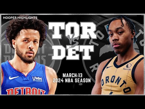 Toronto Raptors vs Detroit Pistons Full Game Highlights | Mar 13 | 2024 NBA Season