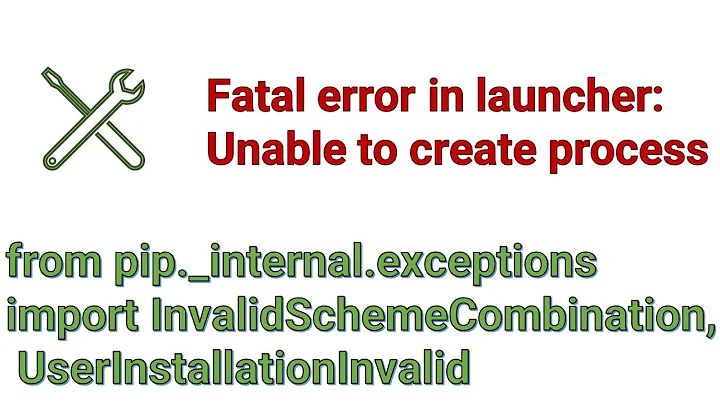 (FIX PIP ERROR) from pip._internal.exceptions import InvalidSchemeCombination