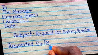 Details Formal Request to the company manager for Salary Adjustment Review News