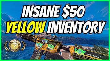 FULL YELLOW CS:GO INVENTORY FOR $50! The Best Cheap Yellow CSGO Skins 2023!
