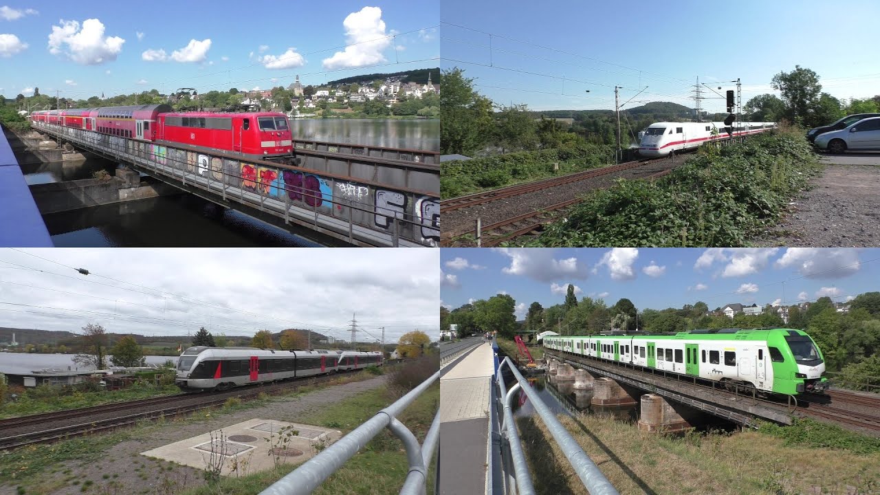 Bahnverkehr am Harkortsee mit Br111 + Dostos, ICE 1&3, IC 2, FLIRT 3XL, Br 426.1 & 427 und S-Bahn