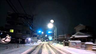 20140208_232633 ドライブレコーダー映像 大雪
