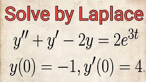 Solve differential equation Laplace transform: y"+y