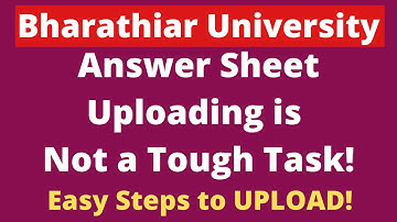 Uploading Answer Sheet is Very Simple| Online Exam 2021| Bharathiar University| Easy Steps|TamilBR