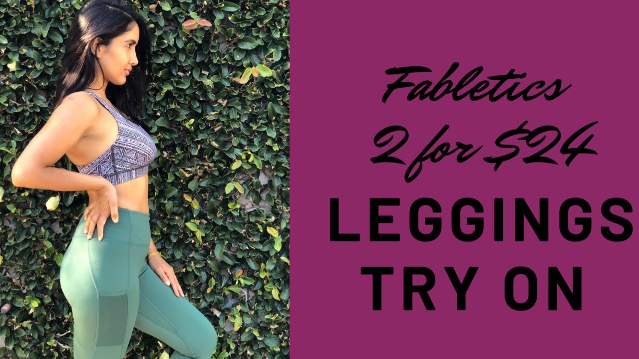 Fabletics Leggings try on 2 for $24 